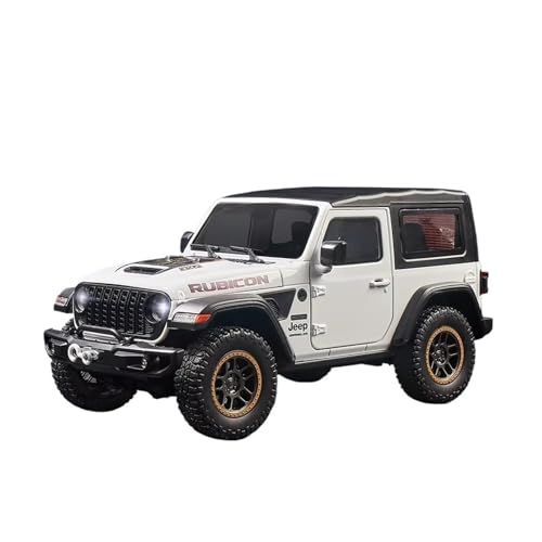 XGFFBAGB 1:18 Für Wrangler Rubicon Legierung Metall Diecast Modell Auto Sammeln Hobby Ornamente Geschenke(White,with Box) von XGFFBAGB