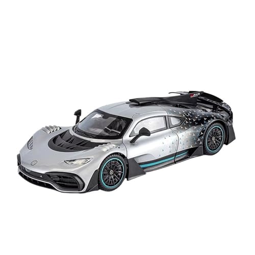 XGFFBAGB 1:18 Legierung Sportwagen Modell Gießt Druck Metall Rennfahrzeuge Auto Modell Spielzeug Geschenk(Silver,with Box) von XGFFBAGB