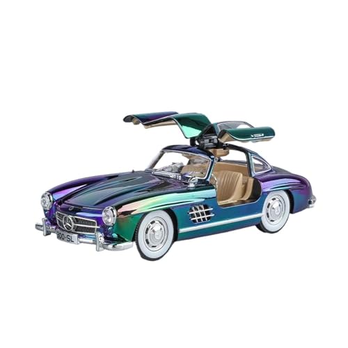 XGFFBAGB 1:24 Für 300SL Legierung Gießt Druck Metall Spielzeug Auto Modell Sound Licht Sammlung Geschenke(Purple,No Box) von XGFFBAGB