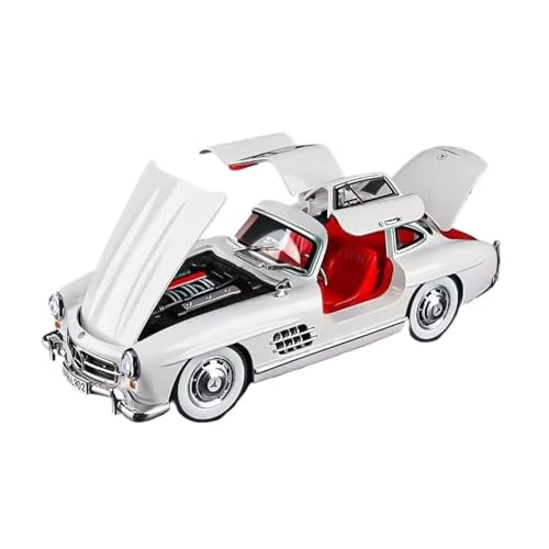 XGFFBAGB 1:24 Für 300SL Legierung Gießt Druck Metall Spielzeug Fahrzeuge Auto Modell Sammlung Geschenke(White,No Box) von XGFFBAGB