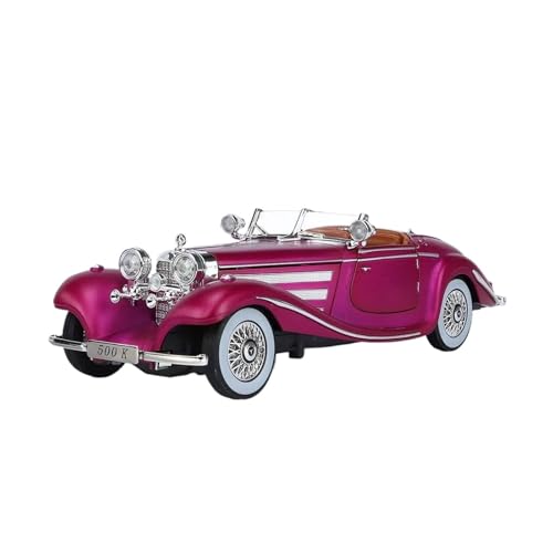 XGFFBAGB 1:24 Für 500K Auto Spielzeug Diecast Legierung Modell Sound Licht Sammlung Geschenk(Purple,No Box) von XGFFBAGB