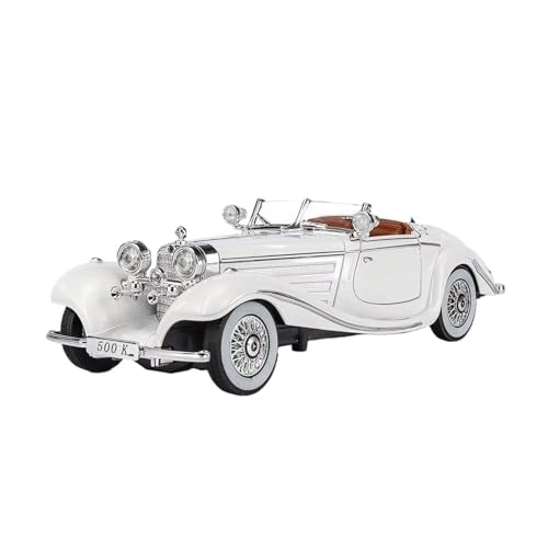 XGFFBAGB 1:24 Für 500K Auto Spielzeug Diecast Legierung Modell Sound Licht Sammlung Geschenk(White,with Box) von XGFFBAGB