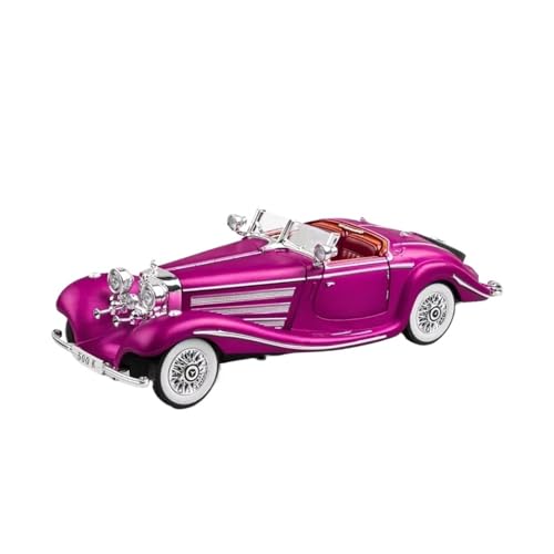 XGFFBAGB 1:24 Für 500K Legierung Metalldruckguss Automodell Sound & Licht Desktop-Sammlung Hobby Ornamente Geschenk(Purple,with Box) von XGFFBAGB