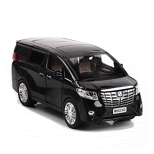 XGFFBAGB 1:24 Für Alphard MPV Legierung Auto Diecast Spielzeug Auto Modell Pull Back Spielzeug Sammlerstücke(Black,with Box) von XGFFBAGB