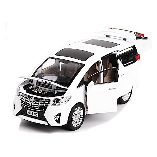 XGFFBAGB 1:24 Für Alphard MPV Legierung Auto Diecast Spielzeug Auto Modell Pull Back Spielzeug Sammlerstücke(White,with Box) von XGFFBAGB