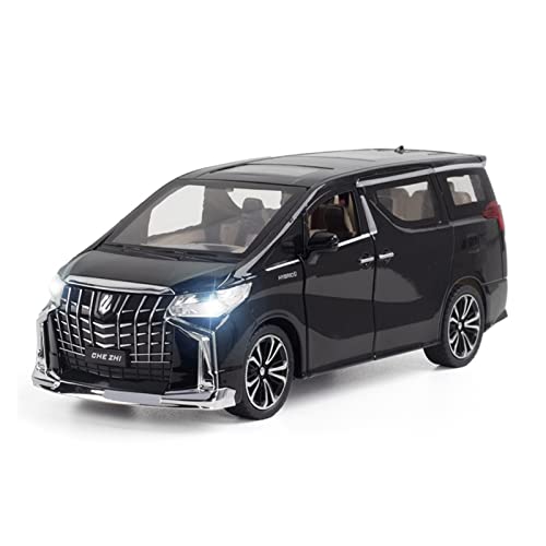 XGFFBAGB 1:24 Für Alphard MPV Legierung Druckguss Auto Modell Spielzeug Sammlerstücke(Black,No Box) von XGFFBAGB