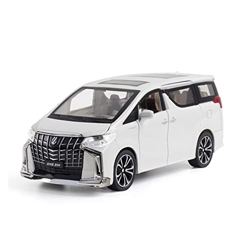 XGFFBAGB 1:24 Für Alphard MPV Legierung Druckguss Auto Modell Spielzeug Sammlerstücke(White,with Box) von XGFFBAGB