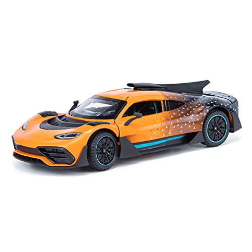 XGFFBAGB 1:24 Für B-One Track Legierung Sportwagen Modell Druckguss Metall Fahrzeuge Auto Modell Sammlung Spielzeug Geschenk(Orange,No Box) von XGFFBAGB