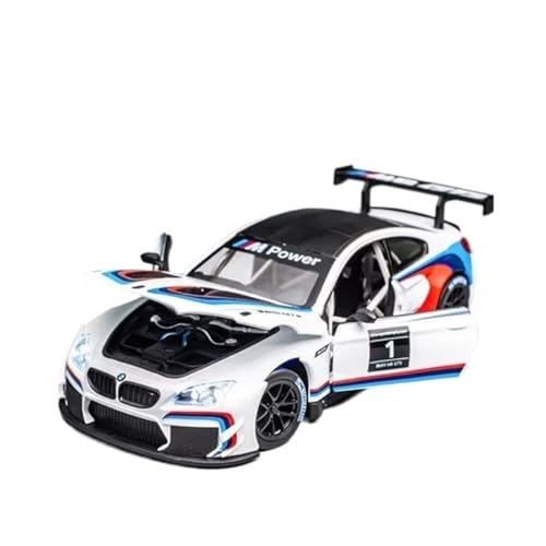 XGFFBAGB 1:24 Für CSL Legierung Track Racing Auto Modell Diecast Metall Spielzeug Auto Sport Modell Sound Und Licht Sammlung Geschenk(White,No Box) von XGFFBAGB