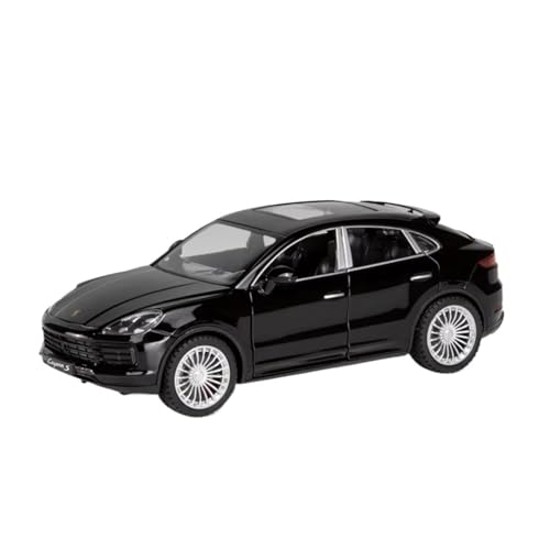 XGFFBAGB 1:24 Für Cayenne Turbo S Legierung Gießt Druck Metall Spielzeug Auto Modell Sound Licht Sammlung Geschenk(Black,No Box) von XGFFBAGB
