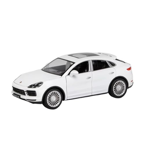 XGFFBAGB 1:24 Für Cayenne Turbo S Legierung Gießt Druck Metall Spielzeug Auto Modell Sound Licht Sammlung Geschenk(White,with Box) von XGFFBAGB