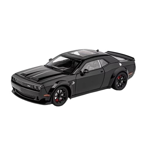XGFFBAGB 1:24 Für Challenger SRT Hellcat Redeye Super Muscle Car Legierung Metall Druckguss Modell Sammeln Hobby Dekorative Geschenk(Black,No Box) von XGFFBAGB