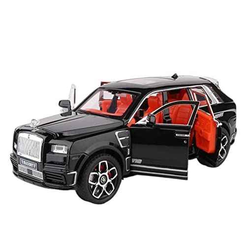 XGFFBAGB 1:24 Für Cullinan Masory Legierung Gießt Druck Metall Spielzeug Auto Modell Geschenk(Black,No Box) von XGFFBAGB