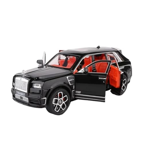 XGFFBAGB 1:24 Für Cullinan Masory SUV Legierung Diecasts Metall Spielzeug Auto Modell Sound Und Licht Geschenk(Black,No Box) von XGFFBAGB