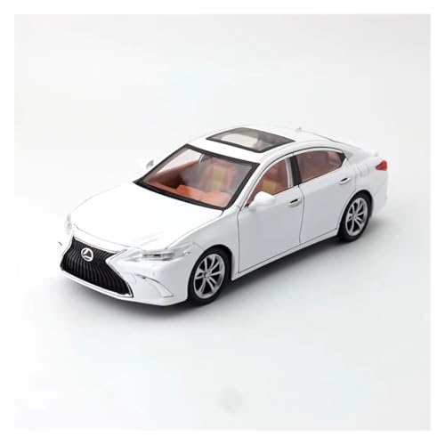 XGFFBAGB 1:24 Für ES300h Auto Spielzeug Diecast Modell Pull Back Sound & Licht Tür Öffnende Sammlung Geschenk(White,with Box) von XGFFBAGB