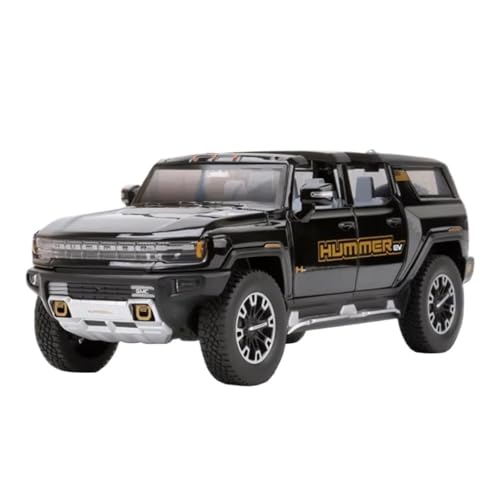 XGFFBAGB 1:24 Für EV Legierung Druckguss Metall Off-Road Fahrzeuge Auto Modell Sammlung Sound Licht Geschenk(Black,No Box) von XGFFBAGB