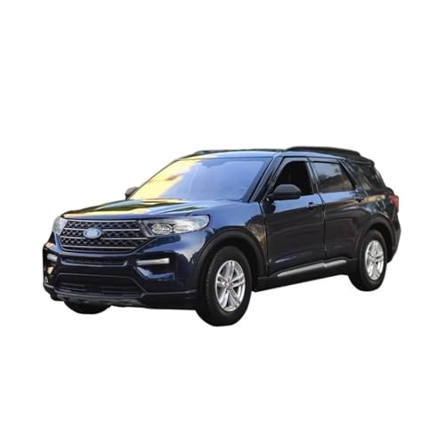 XGFFBAGB 1:24 Für Explorer XLT SUV Legierung Druckguss Metall Spielzeug Off-Road Fahrzeuge Auto Modell Sammlung Geschenke(Blu,with Box) von XGFFBAGB