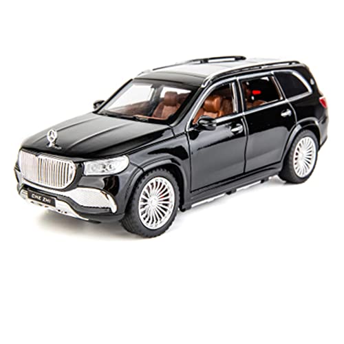 XGFFBAGB 1:24 Für GLS-Klasse GLS600 SUV Legierung Automodell Druckguss Metall Spielzeugauto Modellsammlung Geschenke(Black,No Box) von XGFFBAGB