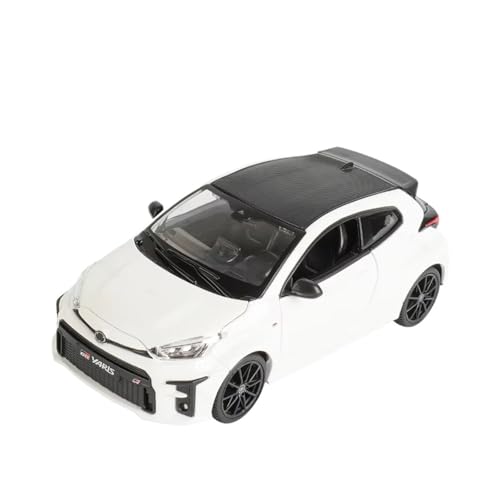 XGFFBAGB 1:24 Für GR Yaris Statische Druckguss Fahrzeuge Sammeln Modell Auto Spielzeug(White,No Box) von XGFFBAGB