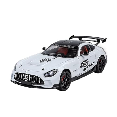 XGFFBAGB 1:24 Für GT Legierung Auto Diecast Metall Skala Auto Modell Sound & Licht Sammlung Spielzeug Fahrzeuge Geschenke(White,with Box) von XGFFBAGB