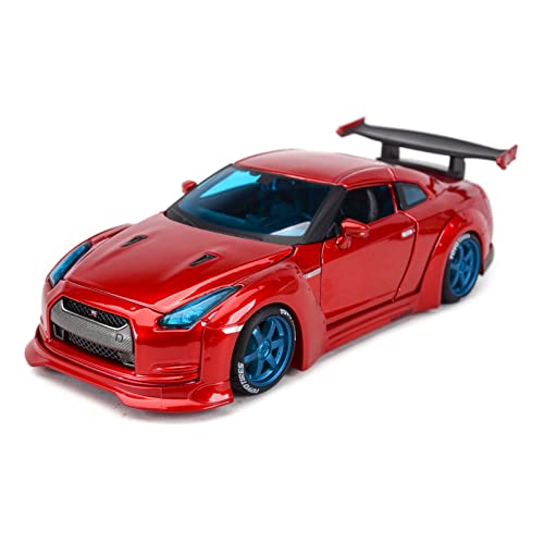XGFFBAGB 1:24 Für GT-R Statische Druckgussfahrzeuge Sammlermodell Autospielzeug(Rosso,with Box) von XGFFBAGB