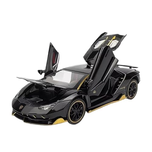 XGFFBAGB 1:24 Für LP770 Sportwagenmodell Sound Licht Druckguss Spielzeug Fahrzeuge Geschenkkollektion(Black,No Box) von XGFFBAGB