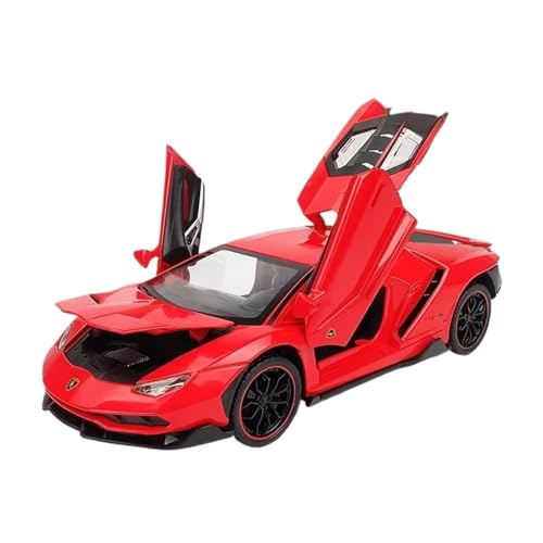 XGFFBAGB 1:24 Für LP770 Sportwagenmodell Sound Licht Druckguss Spielzeug Fahrzeuge Geschenkkollektion(Rosso,No Box) von XGFFBAGB