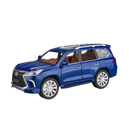 XGFFBAGB 1:24 Für LX570 Off Road SUV Legierung Diecast Auto Modell Sammlung Hobby Ornament Geschenk(Blu,with Box) von XGFFBAGB