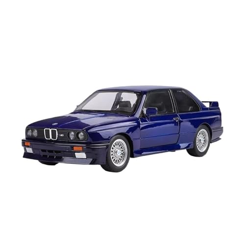 XGFFBAGB 1:24 Für M3 E30 Diecast Metall Fahrzeug Pull Back Sound Licht Türen Zu Öffnen Spielzeug Auto Modell Sammlung Geschenk(Blu,with Box) von XGFFBAGB