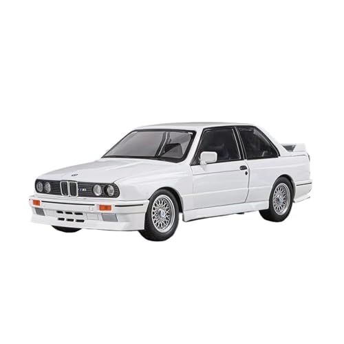 XGFFBAGB 1:24 Für M3 E30 Diecast Metall Fahrzeug Pull Back Sound Licht Türen Zu Öffnen Spielzeug Auto Modell Sammlung Geschenk(White,No Box) von XGFFBAGB