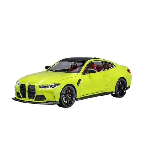 XGFFBAGB 1:24 Für M4 Diecast Legierung Metall Spielzeug Auto Fahrzeug Modell Sound & Licht Türen Öffnende Sammlung Geschenk(Yellow Green,No Box) von XGFFBAGB