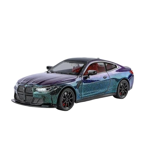 XGFFBAGB 1:24 Für M4 G82 Coupe Legierung Sport Gießt Druck Metall Auto Modell Sammlung Spielzeug Geschenk(Purple,with Box) von XGFFBAGB