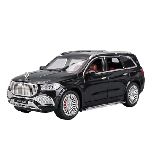 XGFFBAGB 1:24 Für Maybach GLS600 SUV Legierung Gießt Druck Spielzeug Auto Modell Sammlung Geschenk(Black,No Box) von XGFFBAGB