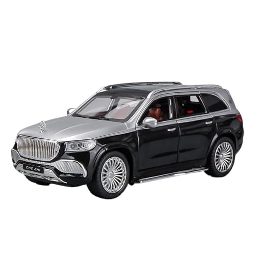 XGFFBAGB 1:24 Für Maybach GLS600 SUV Legierung Gießt Druck Spielzeug Auto Modell Sammlung Geschenk(Silver,with Box) von XGFFBAGB