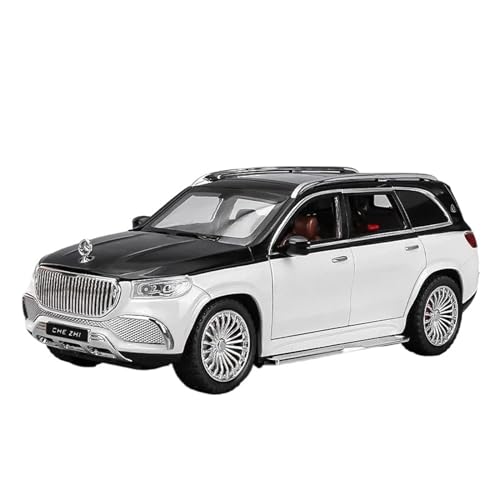 XGFFBAGB 1:24 Für Maybach GLS600 SUV Legierung Gießt Druck Spielzeug Auto Modell Sammlung Geschenk(White,with Box) von XGFFBAGB