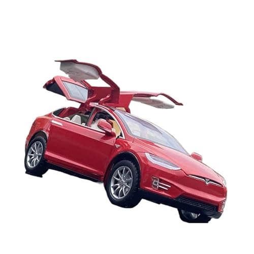 XGFFBAGB 1:24 Für Modell X Legierung Diecast Metall Auto Modell Sammlung Sound Und Licht Spielzeug Geschenk(Rosso,with Box) von XGFFBAGB