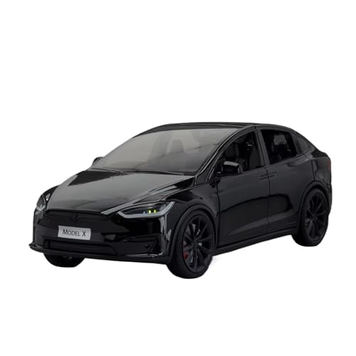 XGFFBAGB 1:24 Für Modell X Legierung Druckguss Auto Modell Sound Und Licht Spielzeug Sammlerstücke Geschenk(Black,with Box) von XGFFBAGB