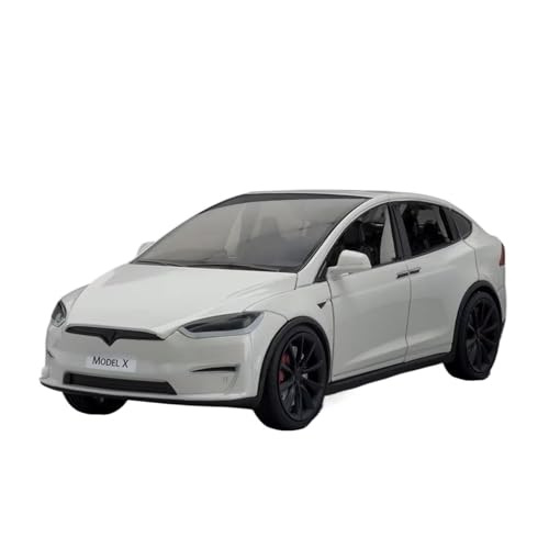 XGFFBAGB 1:24 Für Modell X Legierung Druckguss Auto Modell Sound Und Licht Spielzeug Sammlerstücke Geschenk(White,with Box) von XGFFBAGB