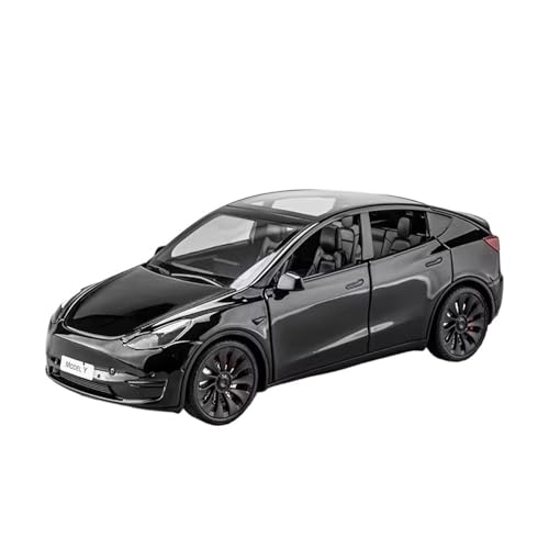 XGFFBAGB 1:24 Für Modell Y Legierung Druckguss Spielzeugauto Modell Sound Und Licht Spielzeug Sammlerstücke Geschenk(Black,with Box) von XGFFBAGB
