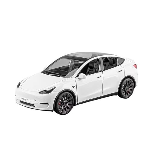 XGFFBAGB 1:24 Für Modell Y Legierung Druckguss Spielzeugauto Modell Sound Und Licht Spielzeug Sammlerstücke Geschenk(White,No Box) von XGFFBAGB