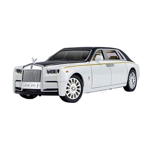 XGFFBAGB 1:24 Für Phantom Legierung Auto Modell Druckguss Metall Auto Modell Sammlung Sound Licht Spielzeug Geschenk(White,with Box) von XGFFBAGB