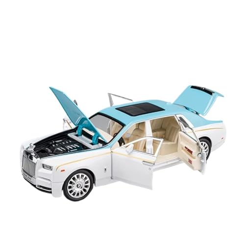 XGFFBAGB 1:24 Für Phantom Mansory Legierung Druckguss Auto Modell Sound Und Licht Pull Back Spielzeug Geschenke(Blu,No Box) von XGFFBAGB