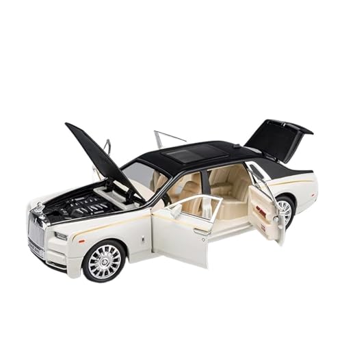 XGFFBAGB 1:24 Für Phantom Mansory Legierung Druckguss Auto Modell Sound Und Licht Pull Back Spielzeug Geschenke(White,with Box) von XGFFBAGB