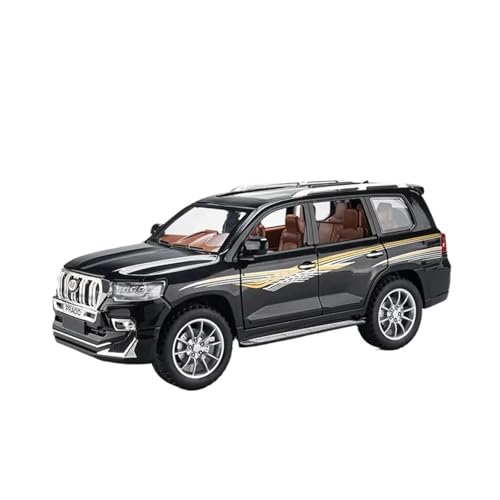 XGFFBAGB 1:24 Für Prado Off Road SUV Legierung Metall Diecast Modell Sammlung Hobby Desktop Ornament Geschenk(Black,No Box) von XGFFBAGB