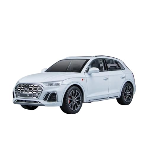 XGFFBAGB 1:24 Für Q5 SUV Legierung Druckguss Metall Auto Modell Sound Licht Sammlung Spielzeug Geschenk(White,No Box) von XGFFBAGB