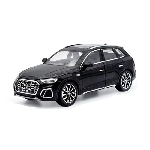 XGFFBAGB 1:24 Für Q5 SUV Legierung Druckguss & Spielzeug Fahrzeuge Metall Auto Modell Sammlung(Black,with Box) von XGFFBAGB