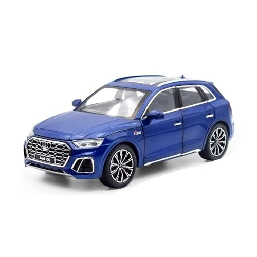XGFFBAGB 1:24 Für Q5 SUV Legierung Druckguss & Spielzeug Fahrzeuge Metall Auto Modell Sammlung(Blu,with Box) von XGFFBAGB