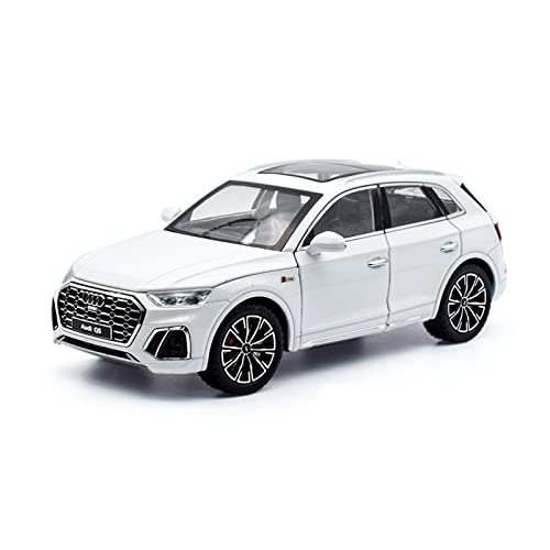 XGFFBAGB 1:24 Für Q5 SUV Legierung Druckguss & Spielzeug Fahrzeuge Metall Auto Modell Sound Und Licht Sammlung Spielzeug Geschenk(White,with Box) von XGFFBAGB