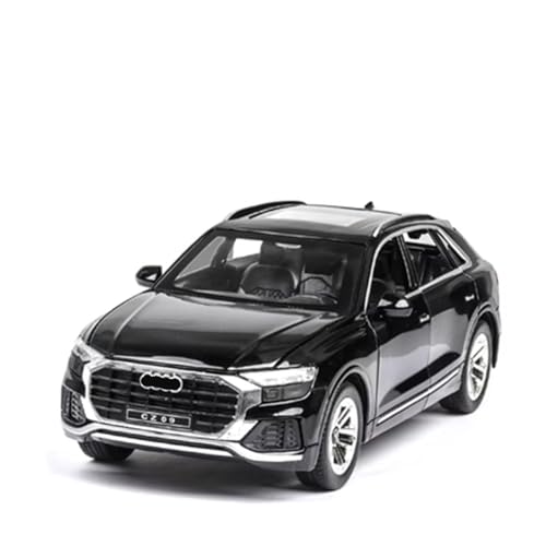 XGFFBAGB 1:24 Für Q8 SUV Legierung Druckguss Metall Auto Modell Sound Und Licht Sammlung Spielzeug Geschenk(Black,with Box) von XGFFBAGB