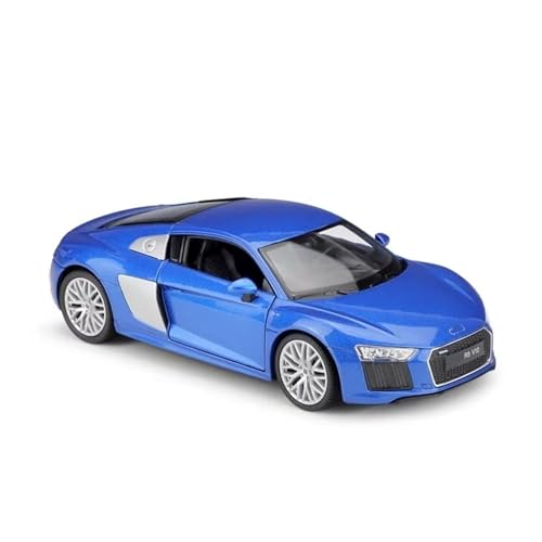 XGFFBAGB 1:24 Für R8 V10 Modell Metall Legierung Spielzeug Auto Geschenk Sammlung(Blu,with Box) von XGFFBAGB